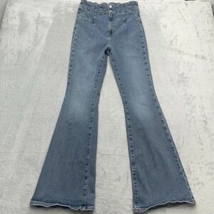 Free People WE THE FREE Jayde High Waisted Flare Jeans Medium Wash Size 31